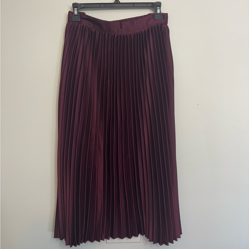 ModCloth Merlot Pleated Skirt